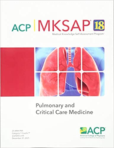 ACP MKSAP PULMONARY AND CRITICAL CARE MEDICINE 18 - داخلی تنفس