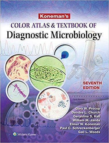 اطلس رنگ کونمن و کتاب درسی میکروبیولوژی تشخیصی - میکروب شناسی و انگل