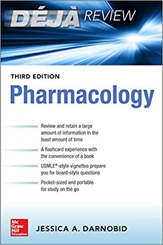 Deja Review: Pharmacology 2019 - آزمون های امریکا Step 1