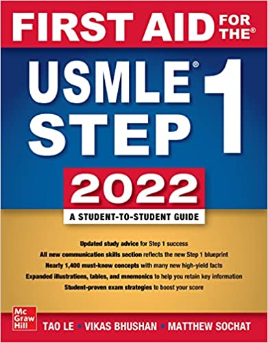 First Aid for the USMLE Step 1 2022, Thirty Second Edition 32nd Edition - آزمون های امریکا Step 1
