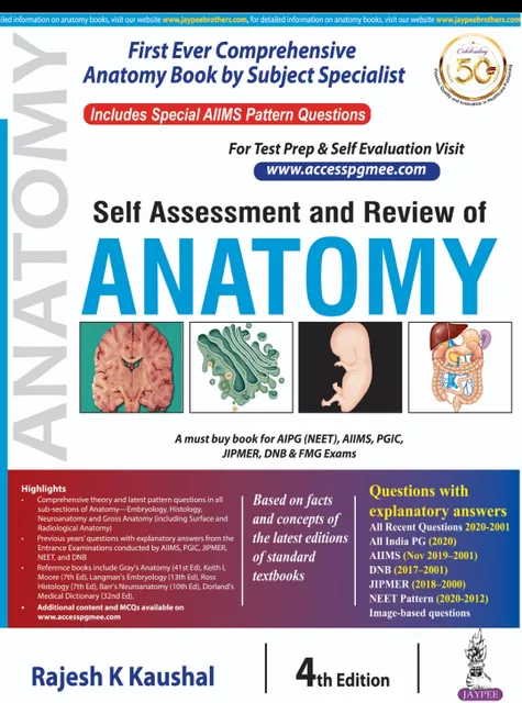 (convert PDF) Self Assessment and Review of Anatomy  2020 - آناتومی