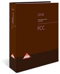 مواد شیمیایی مواد غذایی Codex نسخه یازدهم 2018-2019 (FCC-USP) - فارماکولوژی